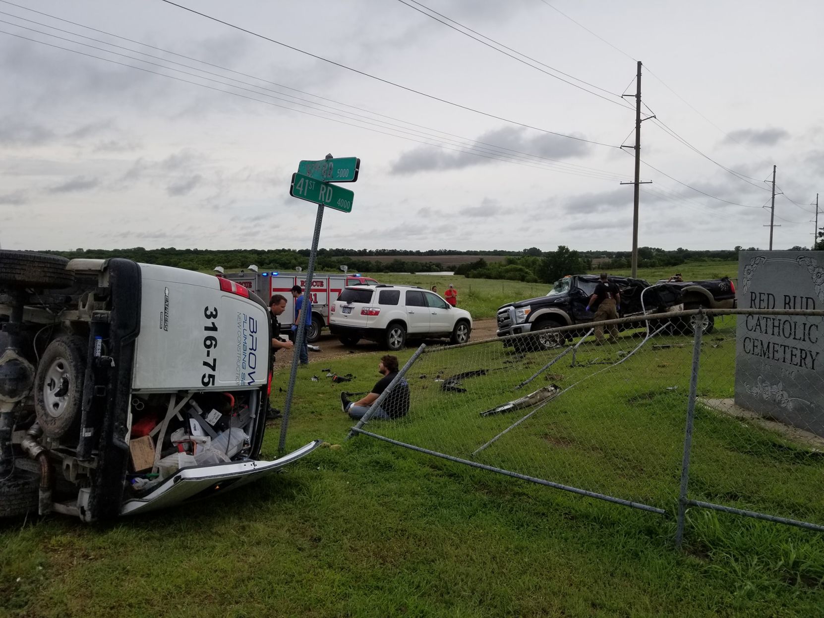 One injured in crash
